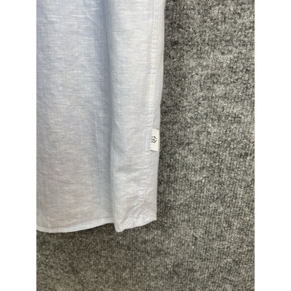 Ted Baker London Men's Size 5 (US XL) Linen Cotton Blend Pale Blue Long Sleeve - Picture 14 of 14